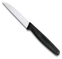 Victorinox Gemüsemesser, Wellenschliff 8cm Schwarz
