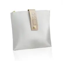 Waterdale Lederquadrat gebrochene Taschen Gold