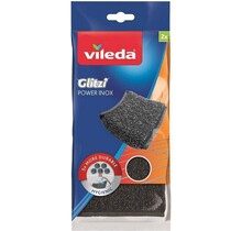 Vileda Schuursponzen Glitzi Power Inox 2 Stuks