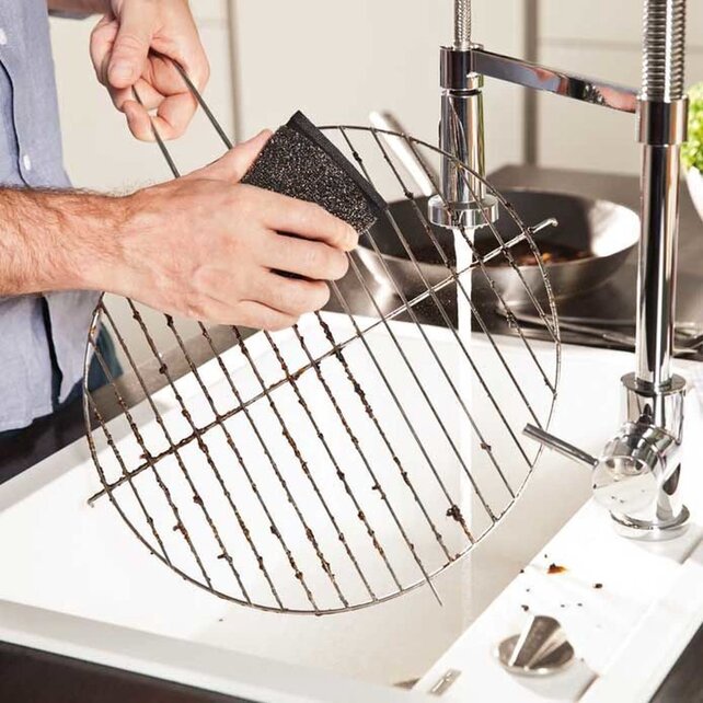 Vileda Tampons à Récurer Glitzi Power Inox 2 Pièces