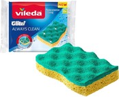 Vileda Glitzi Always Clean Scouring Sponges - Set of 2 - Does not scratch - Viscose sponge