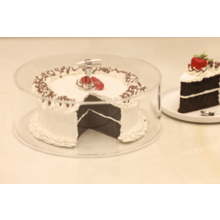 Gâteau Dôme Rond Lucite Argent