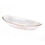 Paldinox Paldinox Oval Glass Bowl with Gold Rim