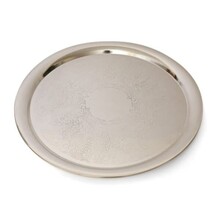 Runder Tablett Silber