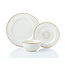 Brilliant Brilliant Dinnerware Cavendish with soup bowl 18 pc