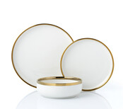 Brilliant Dinnerware Modern white 18 pc