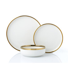 Brilliant Dinnerware Modern white 18 pc