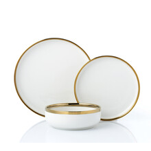Brilliant Dinnerware Modern white 18 pc