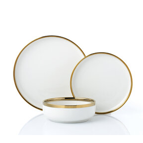 Brilliant Dinnerware Modern white 18 pc