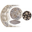 Brilliant Brilliant Dinnerware Grey rose 18 pc