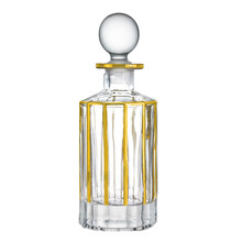 Brilliant Line round Liqueur Decanter With Gold 250