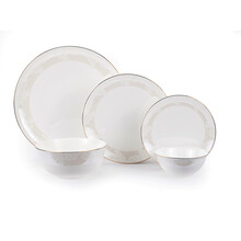 BELMONT 36 PC Dinner set + 12 side dishes +3 Pcs Bowl with Plate