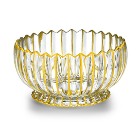 Brilliiant Line Deep Bowl With Gold 22cm