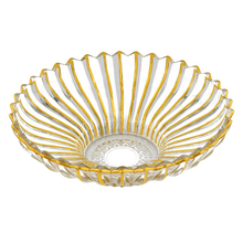 Line bowl with gold 317 mm