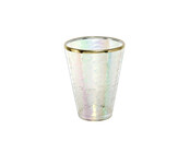 Acrylic Iris tumbler with gold rim 120 ml