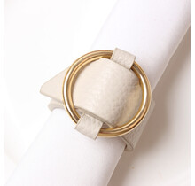 Brilliant Napkin Ring Loop Off White P6