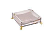 Acryl Luxe Servethouder met Gouden Voeten