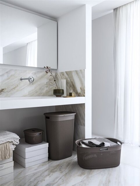 Curver Filo Laundry Box Cappuccino 55l