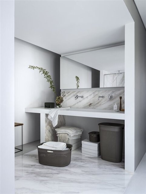 Curver Filo Laundry Box Cappuccino 55l