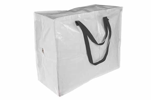 Storage Bag Wihte W. Zip 55x30xh50cm