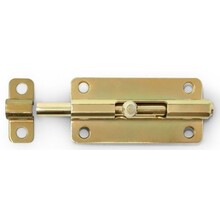 Verrou de porte – Laiton satiné – Loquet coulissant