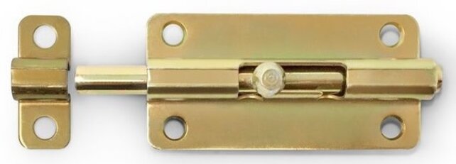 Door Bolt Satin Brass – Slide Lock - 5 cm