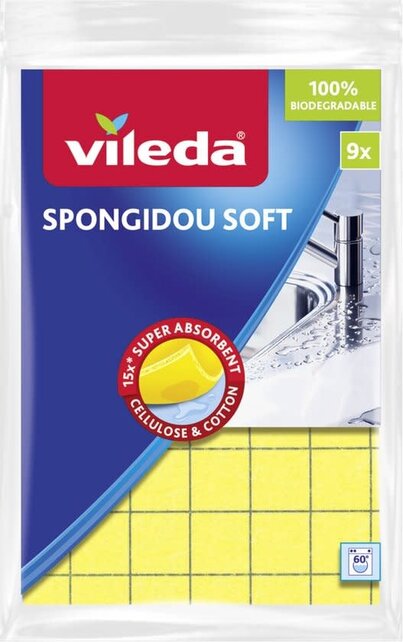Vileda Spongidou Lavette éponge  – Lot de 3