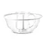 Netila A&M Ensemble de Tasses de Lavage en Acrylique Transparentes avec Bord Blanc