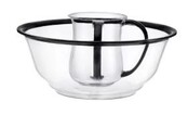 Netila Acrylic wash cup set clear with Black rim