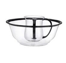 Netila Acrylic wash cup set clear with Black rim