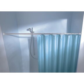 Shower Curtain Rod 75–125 cm White