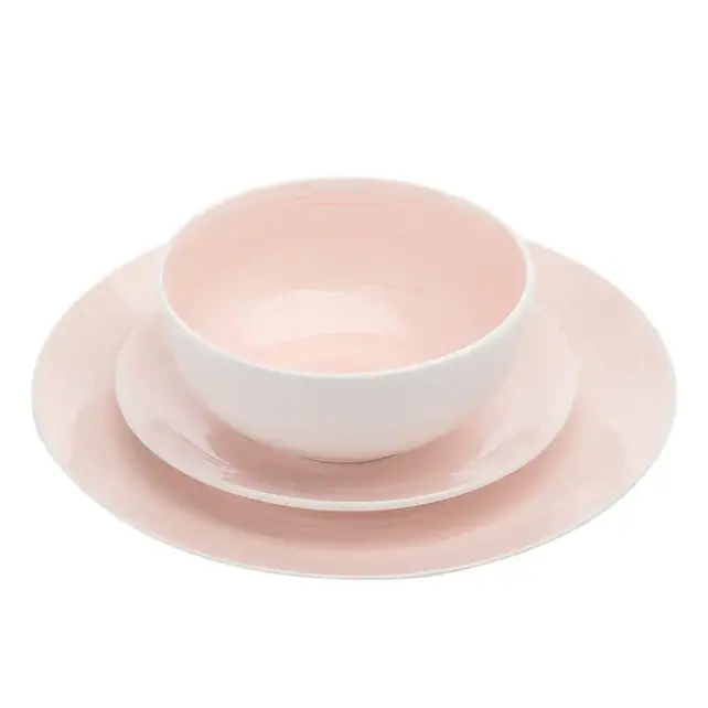 Godinger Spiral Pink 12pcs Porcelain Set