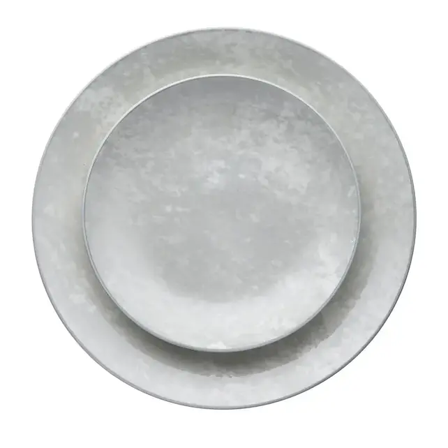 Godinger Service de vaisselle en porcelaine Wingate Pearl – 12 pièces