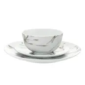 Godinger Rayo Service de vaisselle  – 18 pièces  (Non avec tasse incluse)