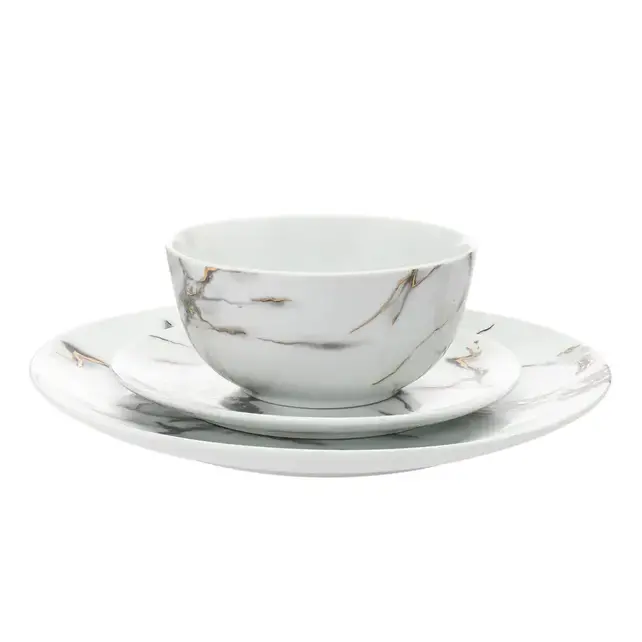 Godinger Dinnerware Rayo set -18pcs (No with cup Included)