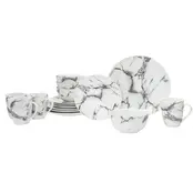 Godinger Dinnerware Rayo set -18pcs (No with cup Included)