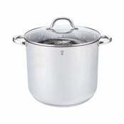 Gustav Voss Sevilla Stock Pot 14.6L Ø28 cm – Stainless Steel with Glass Lid, Induction Ready