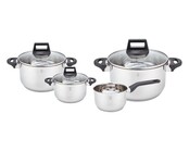 GV Palermo 7pcs Set Cooking Pots Suitable for all stove types