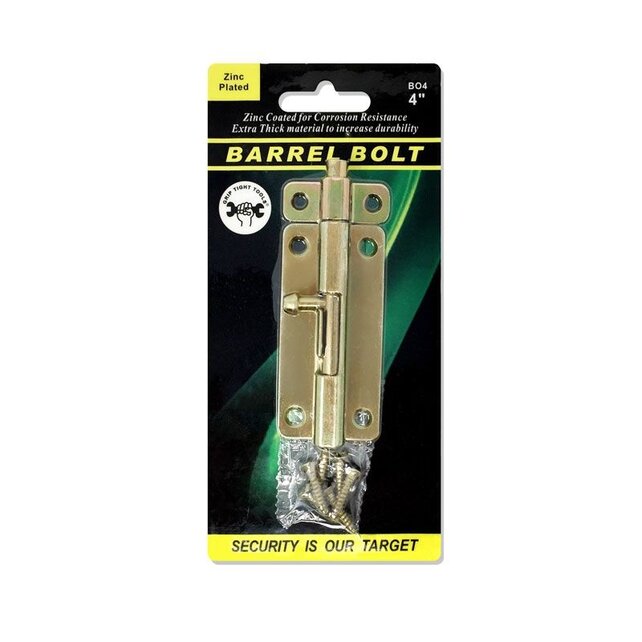 Verrou de porte – Laiton satiné – Loquet coulissant 7.6cm