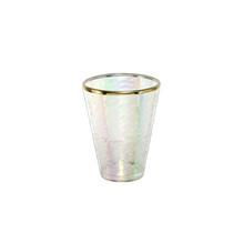 Acrylic Iris Tumbler Gold Rim 120ml P6