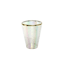 Acrylic Iris Tumbler Gold Rim 120ml P6