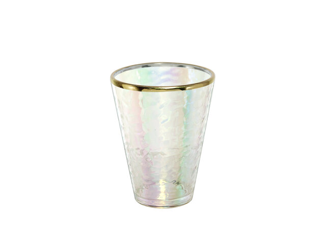 Acrylic Iris Tumbler Gold Rim 120ml P6