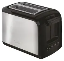Tefal Express Broodrooster 2 Sleuven Inox/Zwart – 7 Bruiningsniveaus & Ontdooifunctie