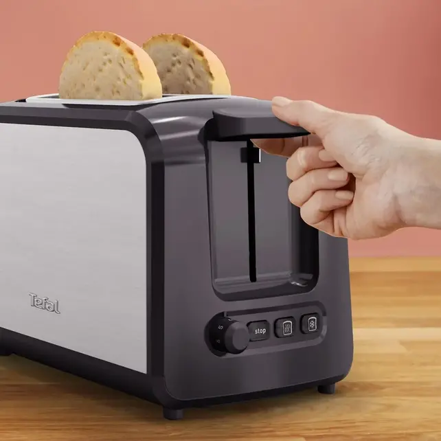 Tefal Express toaster 2 slice(s) 850 W Black, Stainless steel