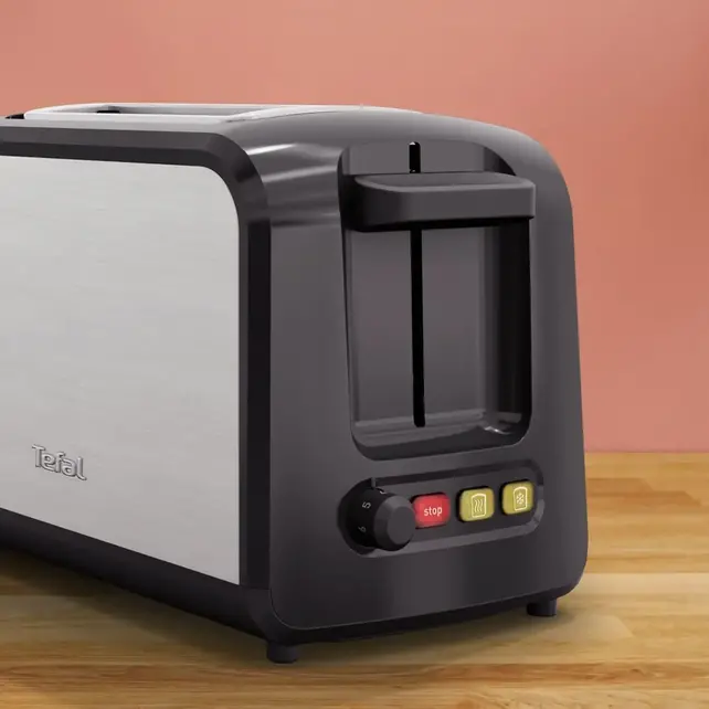 Tefal Express toaster 2 slice(s) 850 W Black, Stainless steel