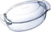 Pyrex Plat à Four Ovale avec Couvercle, 5,8 Litres