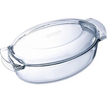 Pyrex Ovenschaal Ovaal Met Deksel, 5,8 liter