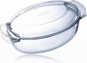 Pyrex Oven Dish Oval with Lid, 5.8 Liters