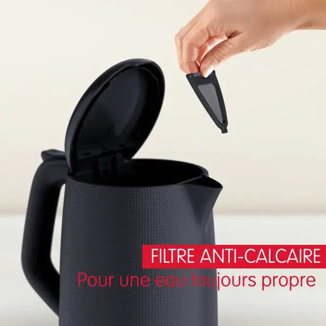 Moulinex Electric Kettle 1.7 L – 2400W, Cordless, Anti-Scale Filter