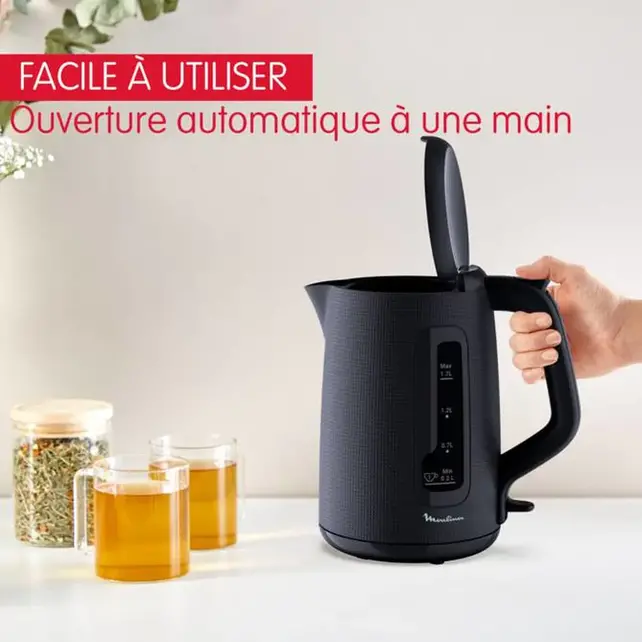 Moulinex Elektrische Waterkoker 1,7 L – 2400W, Snoerloos, Antikalkfilter